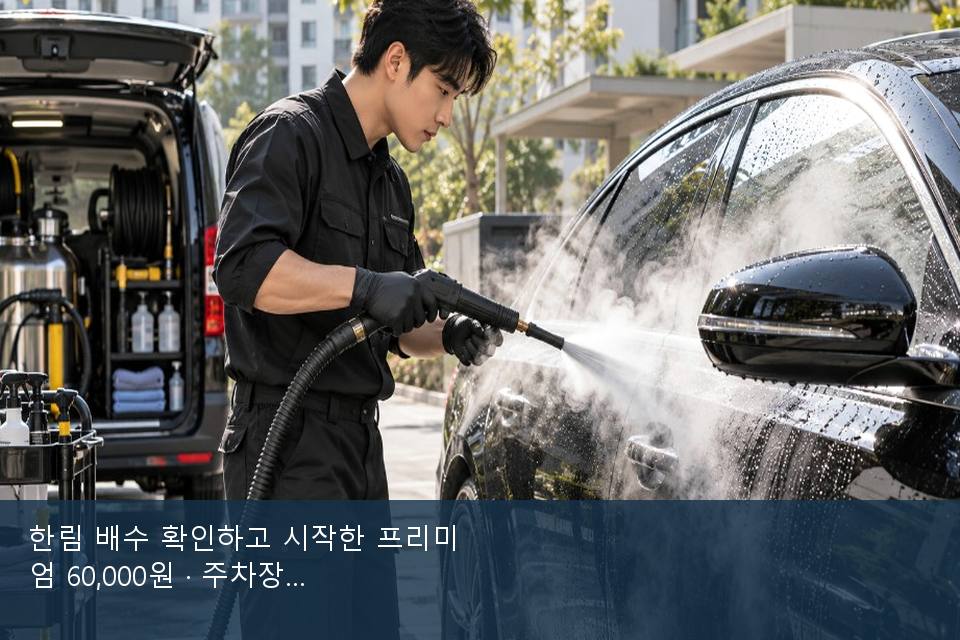한림 배수 확인하고 시작한 프리미엄 60,000원 · 주차장에서 부른 날