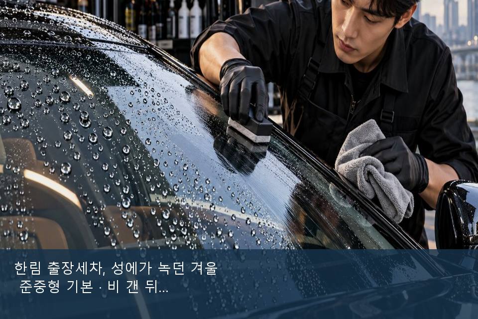한림 출장세차, 성에가 녹던 겨울 준중형 기본 · 비 갠 뒤의 작업